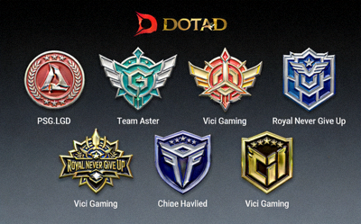 DOTA2国际邀请赛中国区预选赛战队徽章展示